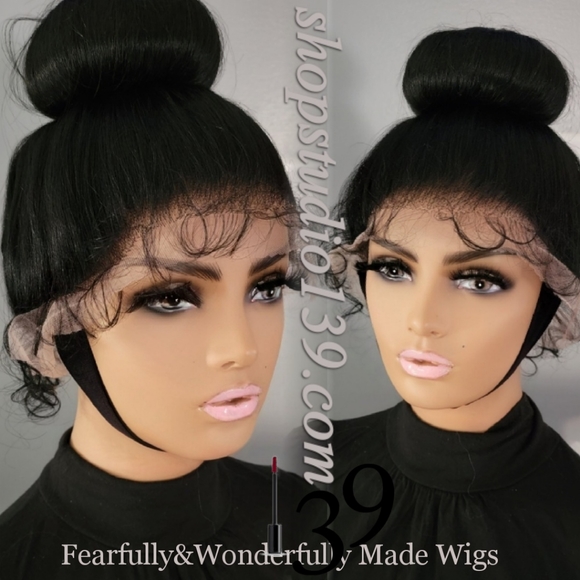 Bun 360° free part HD lace wig - Picture 5 of 6